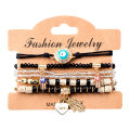 Bohemian Handmade Beads Bracelet Set For Women Summer Colorful Beaded Chain Bangle Girls Boho Jewelry Accessories.