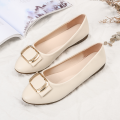 Pumps Women2023New Spring and Autumn New Women's Shoes Shallow Mouth All-Matching round Toe Soft Leather Soft Bottom Mom Shoes Peas Shoes. 