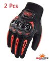 Motorcycle hand gloves Suomy Full Finger Protective Gloves With Touch Screen- Red. 