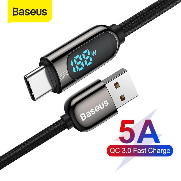 BASEUS%20Type-C%205A%20Power%20Display%20Fast%20Charging%20Data%20Cable%20USB%20-%20Image%202