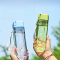 500ml Simple Square Transparent Water Bottle Portable Sport Cup For Drinking Kitchen Tools Water Bottle For School Gym Travel.