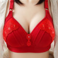 【User-friendly】 Cotton Bras Women Wire Free Comfortable Push Up Bra Size 36 38 40 42 44 46 B C D Cup Female Soft Underwere. 
