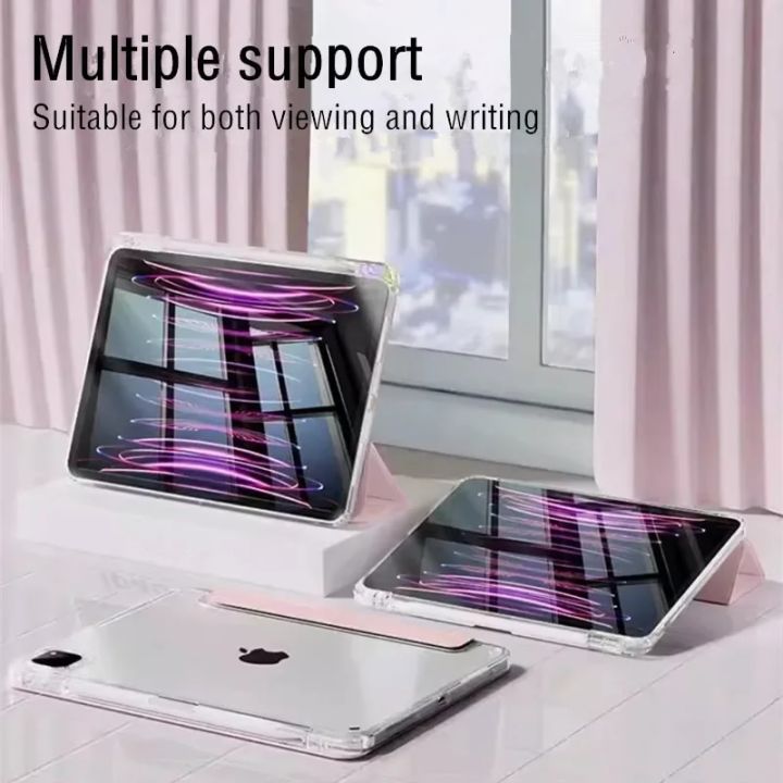 Transparent%20Pencil%20Holder%20Cover%20For%20iPad%20Air%205%20Air%204%203%202%201%20iPad%2010th%209%208%207%206%20th%20Gneration%20Pro%2010.5%2011%20inch%20Soft%20Siliicone%20Case%20-%20Image%202