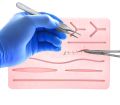 Suture Practice Kit (18 Pieces) for Student Suture Training, Include Suture Pad with 14 Pre-Cut Wounds, Suture Tools, Suture Thread & Needle (Complete Kit).
