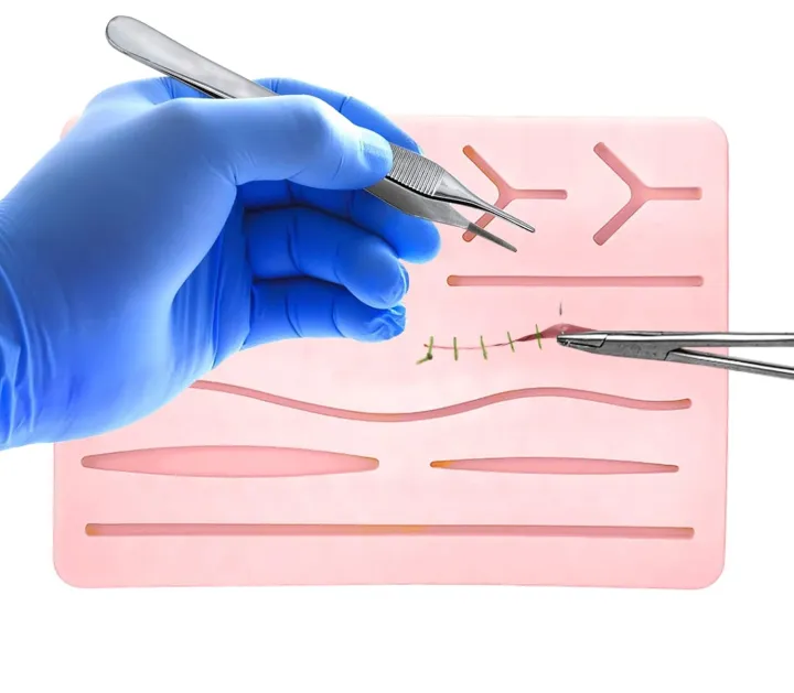 Suture%20Practice%20Kit%20(18%20Pieces)%20for%20Student%20Suture%20Training,%20Include%20Suture%20Pad%20with%2014%20Pre-Cut%20Wounds,%20Suture%20Tools,%20Suture%20Thread%20&%20Needle%20(Complete%20Kit)%20-%20Image%202