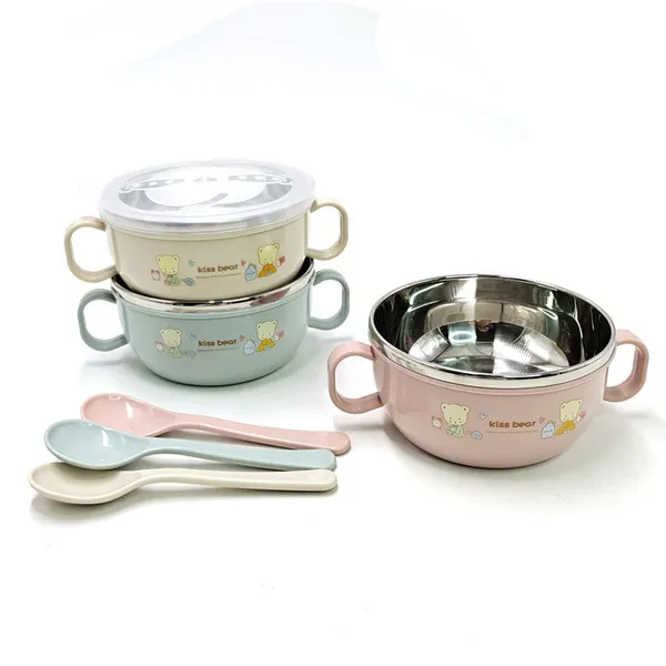 Baby%20Feeding%20Bowl%20with%20Lids%20Stainless%20Steel%20Insulated%20Bowl%20Spoon%20Set%20Children%20Tableware%20Cartoon%20Printed%20Easy%20To%20Clean%20Children%20Food%20Bowl%20-%20Image%203