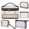 djsrg Love gauze cosmetic bag Portable mesh storage bag Travel transparent wash bag. 