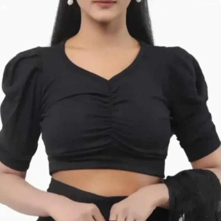 Women's%20Cotton%20Crop%20Tops%20Blouse%20Short%20Sleeve%20Casual%20Loose%20Fit%20T-Shirt%20-%20Image%202