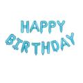 Foil  Birthday Banner - Sky Blue. 