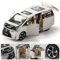 1:24 Luxury Lexus LM300h MPV Diecast Alloy Car Model M929M Simulation Vehicle 6 open Metal Toy Model Pull back Sound Light Racing Car. 