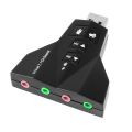 3.5mm Plug USB 2.0 to 3D Virtual Audio Sound Card Adapter 7.1 CH. 