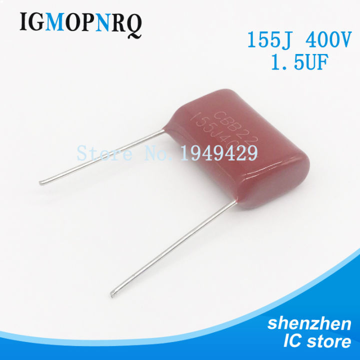 Jual 8 Pcs Capacitor 155 400V 1.5uF 1u5 155J CBB22 Milar Film Kapasitor Mylar di Seller Jual 8 Pcs Capacitor 155 400V 1.5uF 1u5 155J CBB22 Milar Film Kapasitor Mylar di Seller