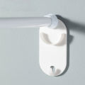 Curtain Rod Bracket Holder Wall Hanging Hooks Punch-Free Telescopic Bar Fixed Adhesive Holders Clothes Crossbar Home Accessories.