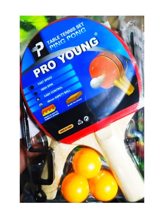Tt Set Pro Young Table Tennis TT set - 1 Pair + 3 Ball + Stand + Net | Daraz ...