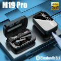 M19 TWS Wireless Bluetooth Headset Noise Cancelling Power Bank Gaming Earbuds with Mic Wireless Headphones Bluetooth Earphones. 