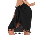 Sarong Coverups for Women Bathing Suit Wrap Swimsuit Skirt Beach Bikini Cover Up Swimwear Short with Tassel.
