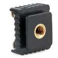 Flash Cold Shoe Bracket Mount Adapter 1/4" Screw for Studio Speedight Tripod. 