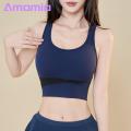 No Steel Rings Sports Bra Comfortable Seamless Push Up Sports Bra for Active Women Quick-drying Adjustable for Jogging Exercise Shockproof Breathable Design Seamless Bottoming Vest.