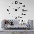 Luxury Decor 3D Wall Clock Sticker DIY Mirror Clock Brief Living Room Decor Modern Design Silent Acrylic Big Watch. 