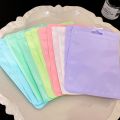 10Pcs Sealable Bag Macaron Color Packing Bag Earrings Jewelry Storage Bags 10.5*15CM. 