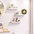 White Floating Shelf Set of 1/2/3,Wall Hanging Shelf, Home Decoration Shelf,Storage Shelves Display Racks Home Decor Wall shelve for Living Room SIZE:12X6 INCH. 