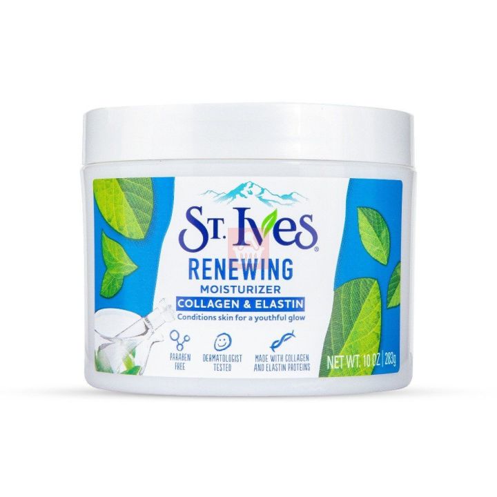 International France product St Ives cream Renewing collagen Elastin facial moisturizer - 283 GM