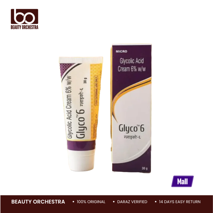 Micro Glyco 6 Glycolic Acid Cream 6% w/w (30g)