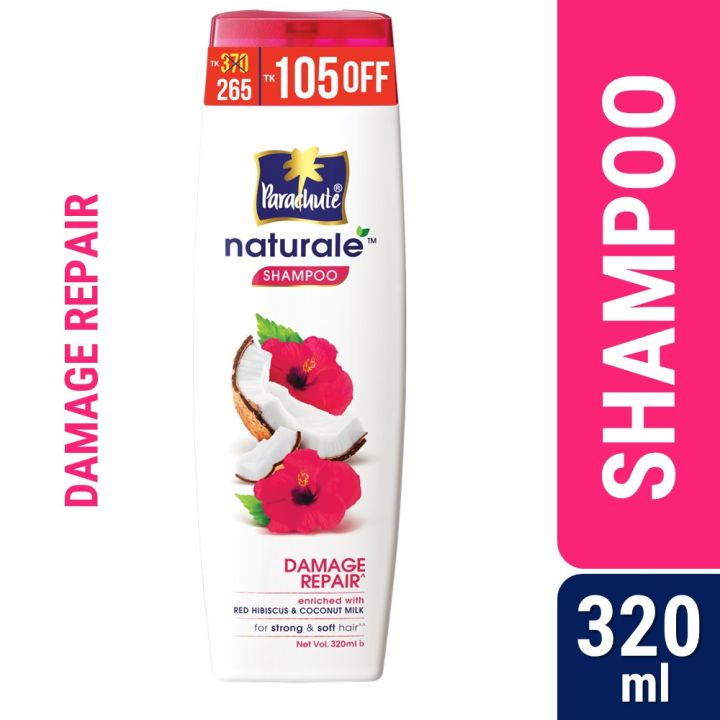 Parachute%20Naturale%20Damage%20Repair%20Shampoo%20with%20Red%20Hibiscus%20&%20Coconut%20Milk%7C%20For%20Strong%20&%20Soft%20Hair%7C%20Smoothens%20Rough%20Hair%7C%20Paraben%20Free,%20100%25%20Vegan%7C%20All%20Hair%20Types%7C%20320%20ml%20-%20Image%203