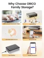 ORICO Household Storage Type-C Port 3.5'' HDD/SSD Network Attached Storage with Automatic Backup Remote Access & Share Data. 
