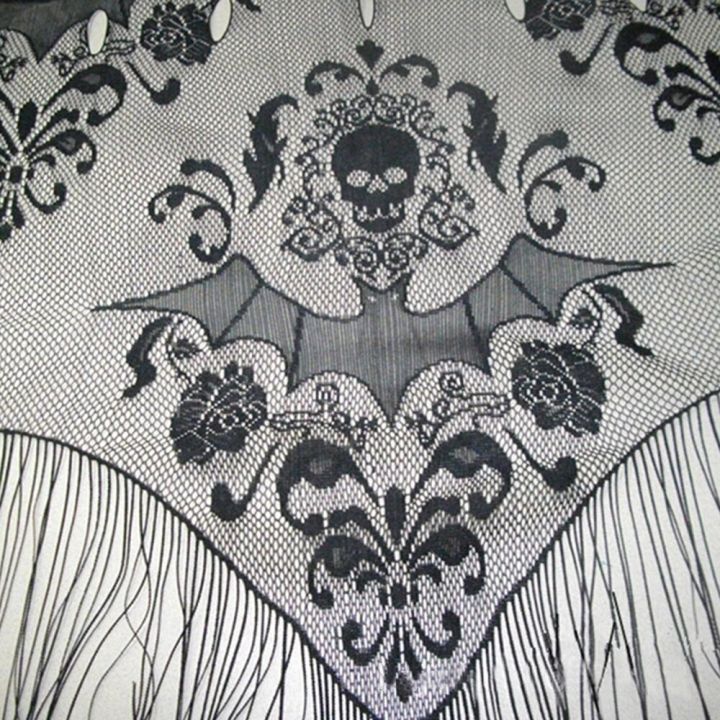 Halloween%20Haunted%20House%20Lace%20Curtains%20Tassel%20Valance%20Skull%20Bat%20Tulle%20Topper%20Shawl%20Halloween%20Haunted%20House%20Party%20Curtains%20Fabric%20-%20Image%207