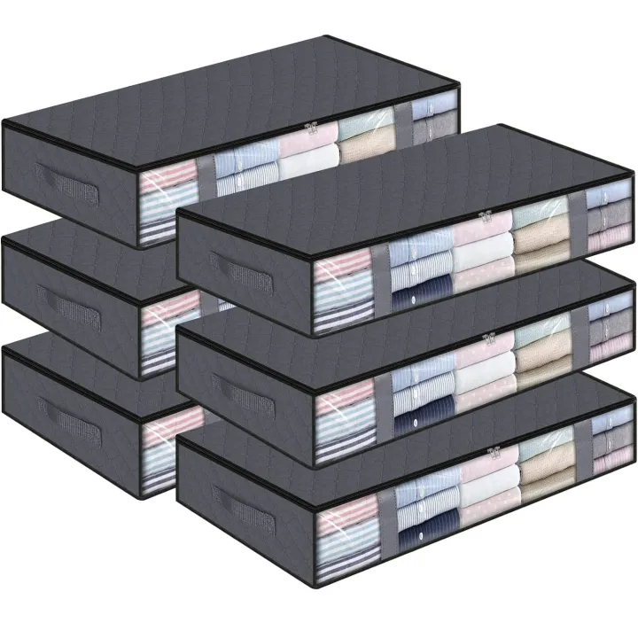 Cross-Border%20Home%20Bed%20Bottom%20Foldable%20Storage%20Fantastic%20Cotton%20Quilt%20Buggy%20Bag%20Clothing%20Moisture-Proof%20Dustproof%20Bed%20Bottom%20Gap%20Storage%20-%20Image%202