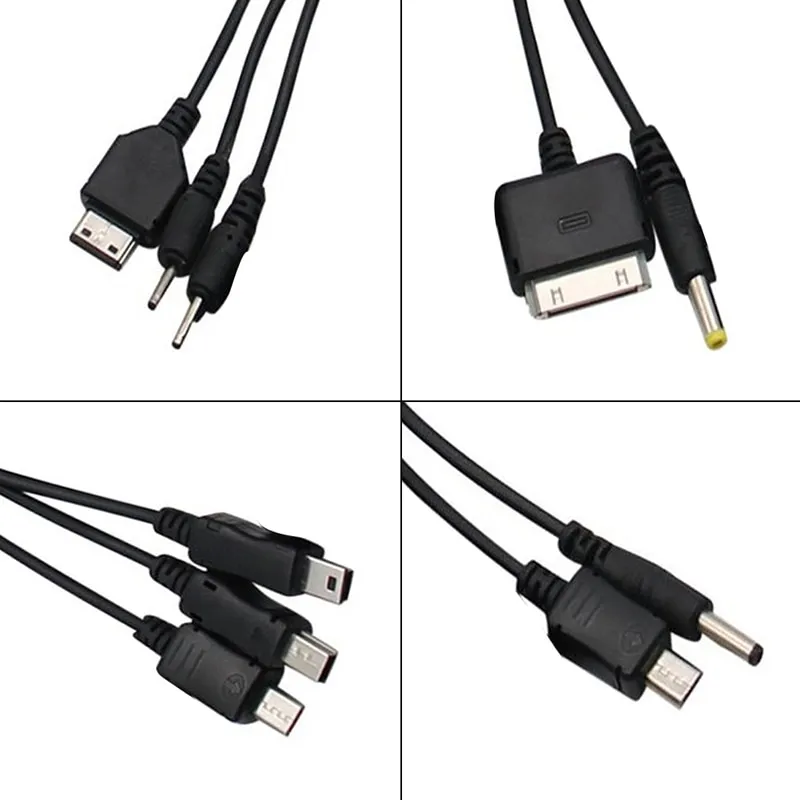Universal USB To Multi Plug Cell Phone Charger Cable 10 to USB