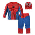 Marvel Hero Hulk Captain America Cosplay Costume Boy Kids Clothes Spiderman Muscle Suit Halloween Carnival Birthday Party. 