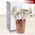 Spatula set nordic stir-fry spatula silicone spatula stir-fry spoon soup spoon kitchen kitchenware supplies household encyclopedia.