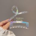 YHomU Hair Claw Clips Large 1 PCS Simple Transparent Big Decorative Dainty Hair Catch Barrettes for Women Girls. 