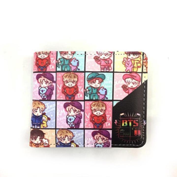 BT21%20Cartoon%20Print%20PU%20Leather%20Wallet%20BTS%20Bangtan%20Boys%20Bifold%20Purse%20-%20Image%204