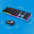 G21 RGB Gaming Keyboard and Mouse Combo Wired USB Backlit Mechanical Feel Set for PC and Laptop. 