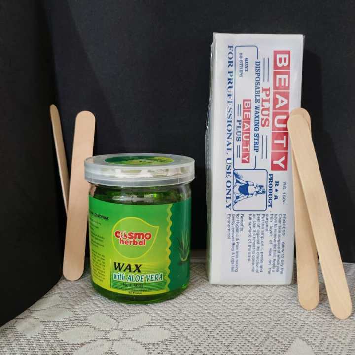 Cosmo%20Herbal%20Wax%20Aloe%20Vera%20with%2080%20piece%20strips%20and%202%20piece%20Appliacator%20-%20Image%203