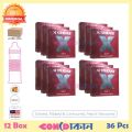 Xtreme 3 in 1 ( Dotted, Ribbed & Contured) Peach Flavoured Premium Condom 12 Box (36 Pcs). 