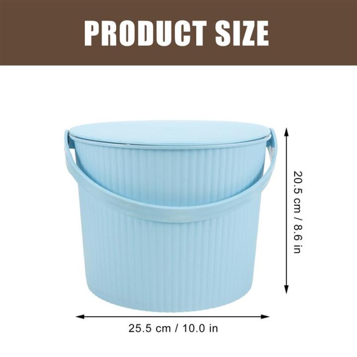 Storage%20Bucket%20Lid%20Bins%20Buckets%20Handles%20Basket%20Round%20Plastic%20Tub%20Household%20Small%20Stool%20Closet%20Storage%20Box%20Snack%20Storage%20Bucket%20-%20Image%206