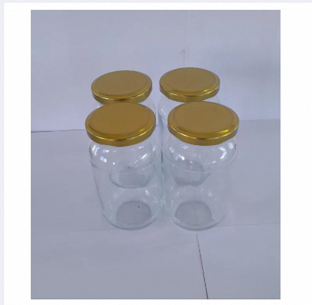 Glassware food jar , food container, glass jar (500 gm)- 4 pieces