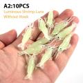 10Pcs 4cm Artificial Soft Shrimp Lure Worm For Fishing Bait Hook Crankbait Lures Creek.