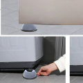 4Pcs Set Anti-Vibration Pads Rubber/Silicone Noise Reduction Vibration Anti-Walk Foot Mount for Washer and Dryer Adjustable Height Washing Machine Mat. 
