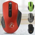 IMICE G-1800 2.4Ghz Silent Mouse 1600DPI for Laptop Battery Version 4 Keys USB Transmission 10m Wireless Gaming Mouse. 