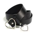 Fashion Women PU Leather Belt Heart Female Cute Black Harajuku Belt Ladies Pants Party Dress Heart Belts For Jeans.