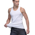 Men's Cotton Vest Men's Seamless Hurdle Sports Sweat-Absorbent Cotton White Inner Wear Summer Base Undershirt.