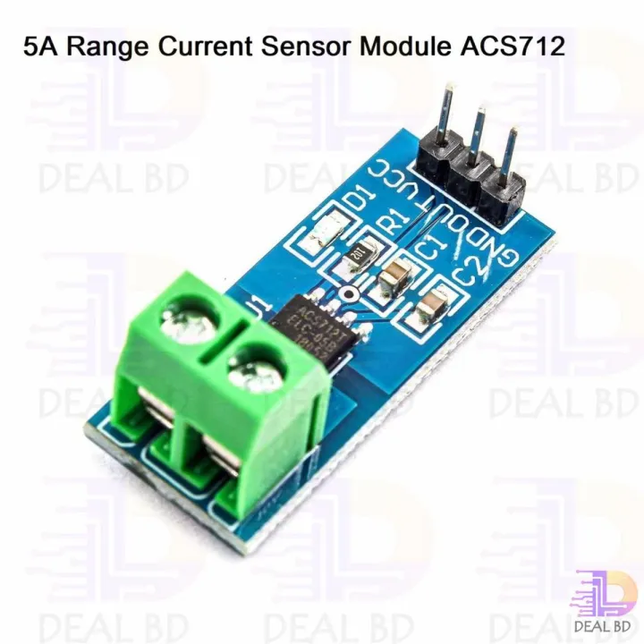 5A Range Current Sensor Module ACS-712 ACS712 5A Hall Effect Current Sensor Module Straight 3 Pin Range 5Amp Current Sensor Module For Arduino Uno R3 Raspberry Pi