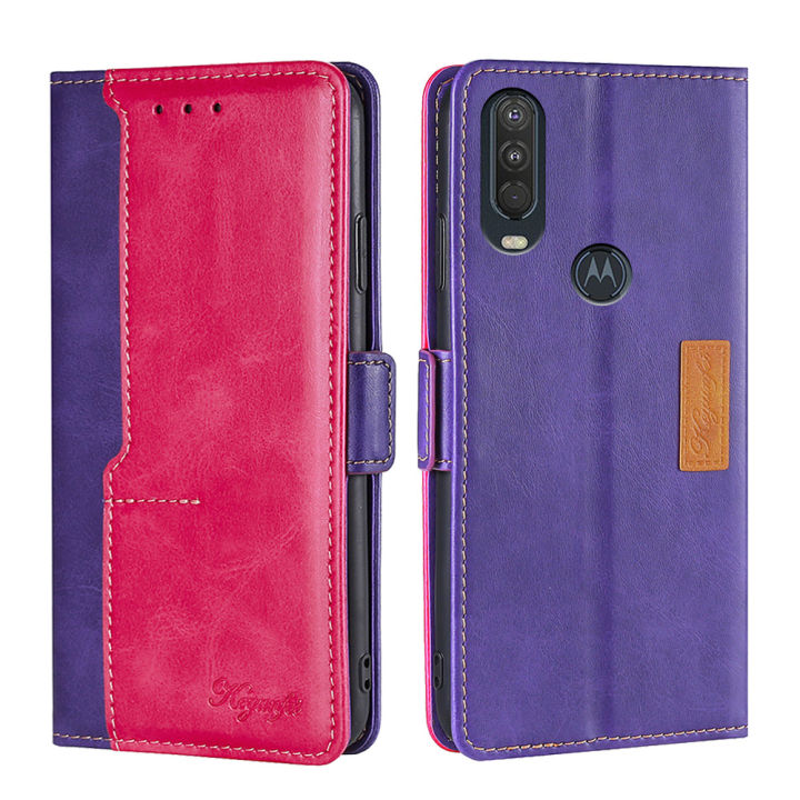 For%20Motorola%20Moto%20one%20action%20case%20flip%20leather%20magnetic%20case%20wallet%20phone%20cover%20-%20Image%202