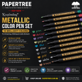 Keep Smiling Metallic Color Pen Set 10 Pcs for Drawing, Writing & Craft Artwork. 