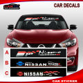 NISMO Car Universal Windshield reflective sticker Sport Windshield Banner Vinyl Decal Sticker CAR FRONT Windshield Glass Sticker. 